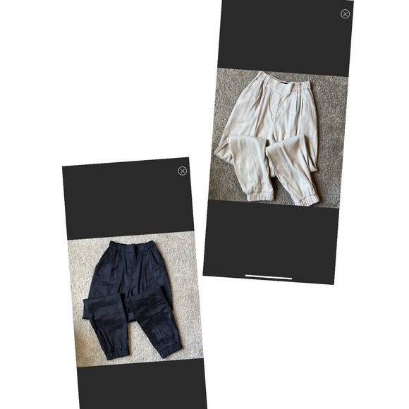 2 Express high waisted linen blend pull on pants, size XXS.. fits up to S - Picture 1 of 13